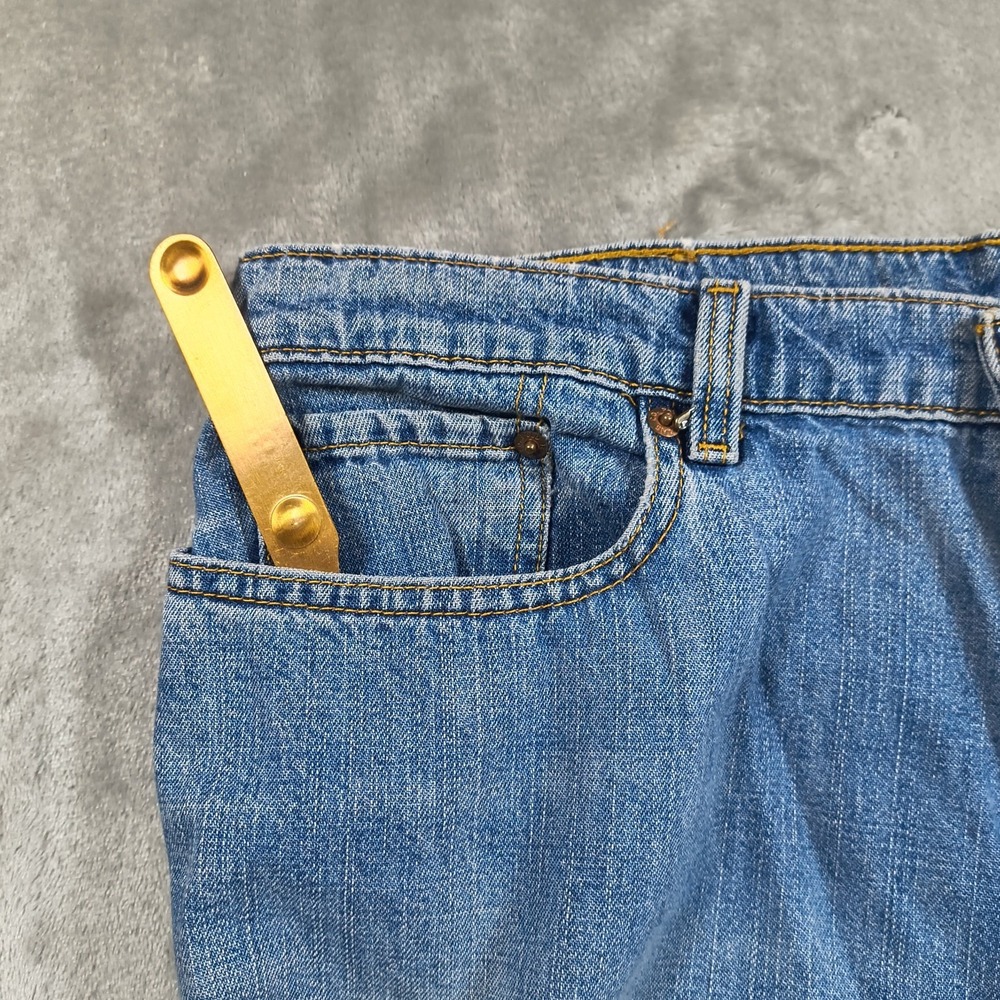 Vintage Polo Ralph Lauren Saturday Jeans Womens 34x29 Blue Straight Leg Y2K - Picture 4 of 13